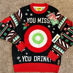 Tipsy Elves Drinking Game Christmas Sweater